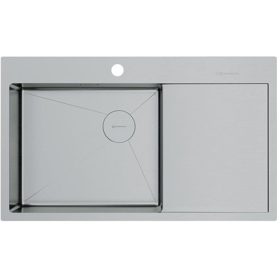 Кухонная мойка Omoikiri Akisame 86 Side IN-L (4997031) 1,2 мм, нержавеющая сталь, Цвет производителя: нержавеющая сталь - фото 