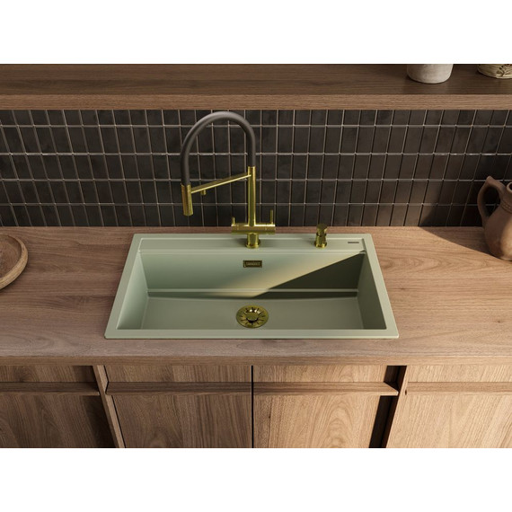 Кухонная мойка Omoikiri Kitagawa 86-LB WG 4993249, wind green, Цвет производителя: wind green - фото 2