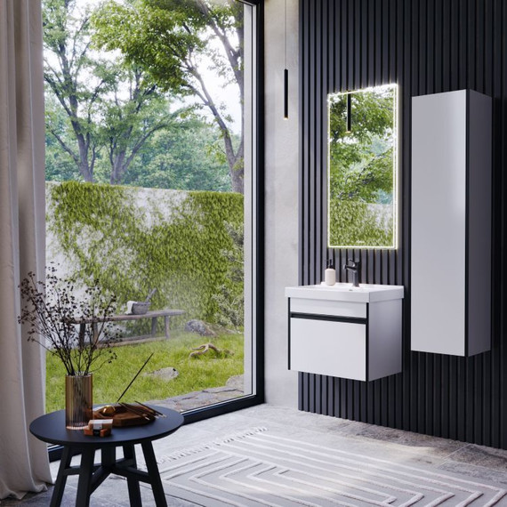 Пенал подвесной Aqwella Urban 35 см URB0535W, белый глянцевый - фото 9