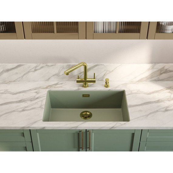 Кухонная мойка Omoikiri Yamakawa 75-U/I WG 4993181, wind green, Цвет производителя: wind green - фото 2