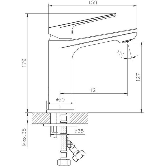 Смеситель для раковины Belz B10533 - фото 4