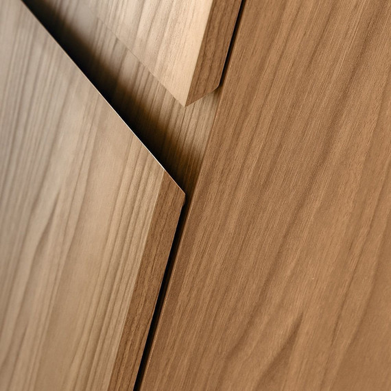 Пенал подвесной Cezares MOLVENO-1600-2A-SC-NC 40 см, Noce Chiaro - фото 4