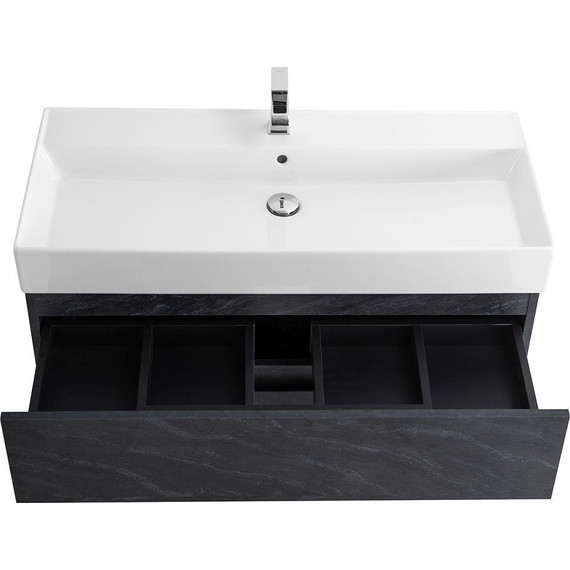 Тумба подвесная с раковиной Cezares MOLVENO 46-100-2C-SO-ANTR 100 см (раковина CZR-MIL-100-LVB), Antracite - фото 5