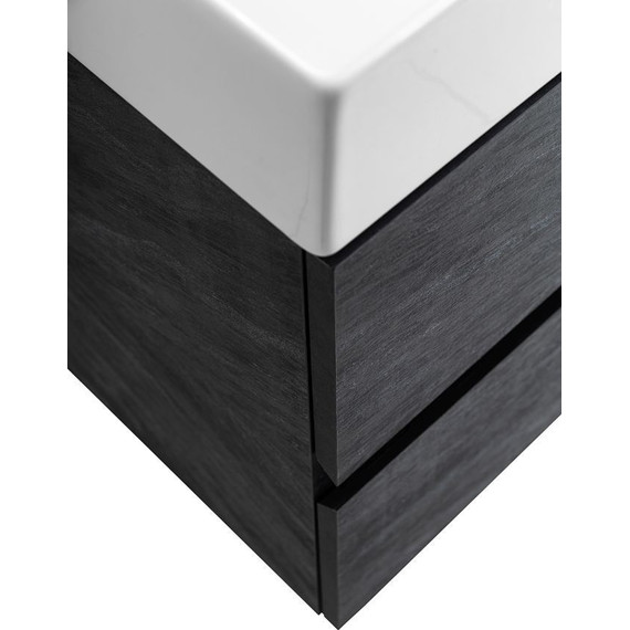 Тумба подвесная с раковиной Cezares MOLVENO 46-100-2C-SO-ANTR 100 см (раковина CZR-MIL-100-LVB), Antracite - фото 9