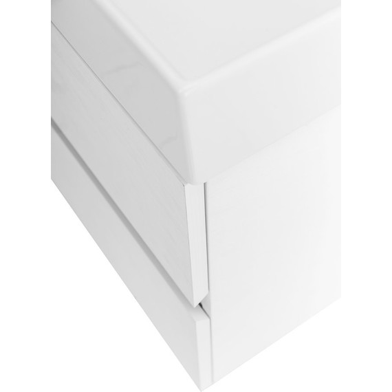 Тумба подвесная с раковиной Cezares MOLVENO 46-100-2C-SO-BG 100 см (раковина CZR-MIL-100-LVB), Bianco Ghiaccio - фото 9