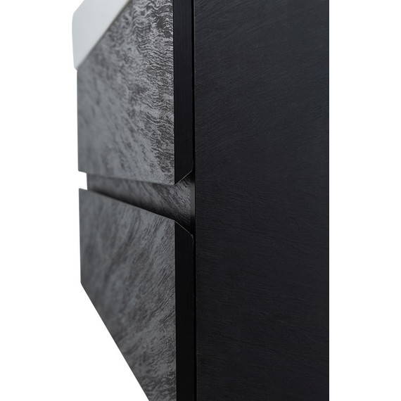 Тумба подвесная с раковиной Cezares MOLVENO 46-120-2C-SO-NR 120 см (раковина CZR-MIL-120-LVB), Nero - фото 9