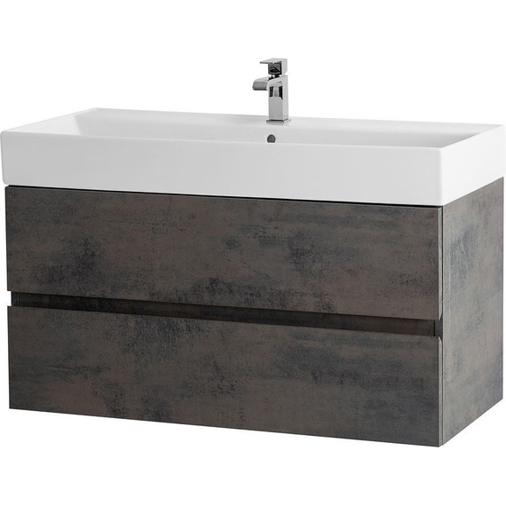 Тумба подвесная с раковиной Cezares MOLVENO 46-80-2C-SO-OSS 80 см (раковина CZR-MIL-80-LVB), Ossido - фото 2