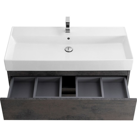 Тумба подвесная с раковиной Cezares MOLVENO 46-80-2C-SO-OSS 80 см (раковина CZR-MIL-80-LVB), Ossido - фото 4