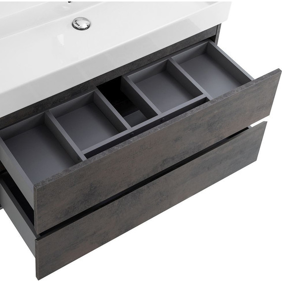 Тумба подвесная с раковиной Cezares MOLVENO 46-80-2C-SO-OSS 80 см (раковина CZR-MIL-80-LVB), Ossido - фото 6