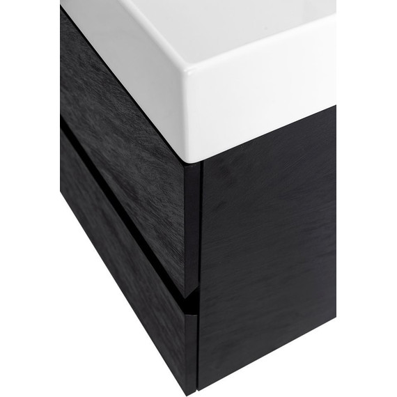 Тумба подвесная с раковиной Cezares MOLVENO 46-60-2C-SO-NR 60 см, Nero - фото 10