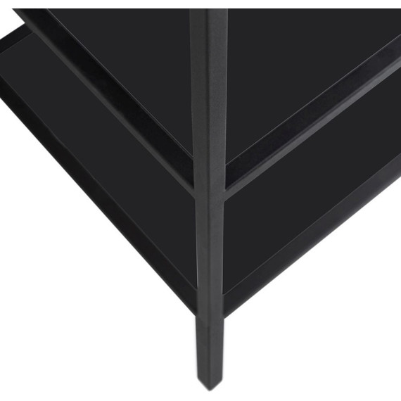 Консоль напольная с раковиной Cezares CADRO-120/46/73-2C-PIA-MET-ST 120 см, Nero - фото 3