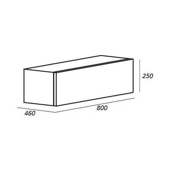 Тумба подвесная со столешницей Cezares CADRO-80-1C-SO-BG-BLUM 80 см, Bianco Ghiaccio/Nero/Marmo Crema Opaco - фото 8