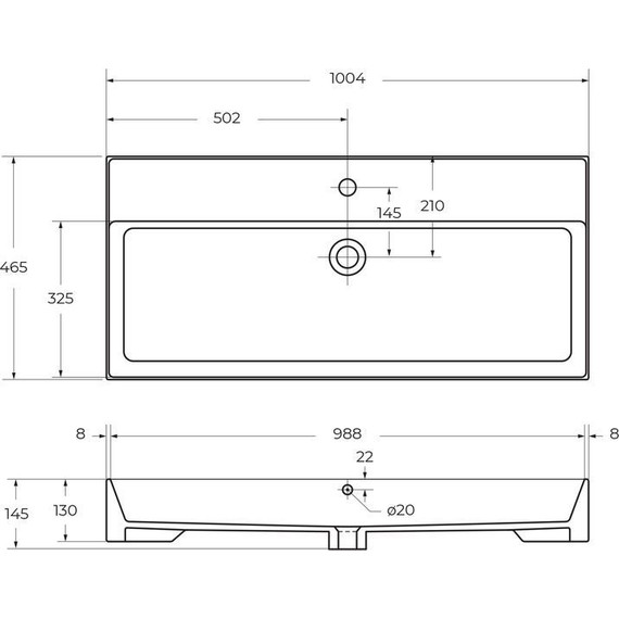 Тумба подвесная с раковиной Cezares CADRO-100-1C-SO-NR-BLUM 100 см, Nero - фото 12