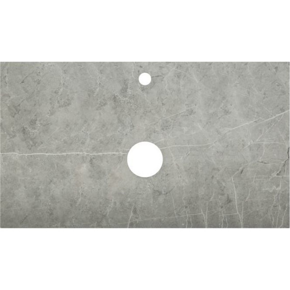 Тумба подвесная со столешницей Cezares MOLVENO 46-100-2C-SO-LG 100 см, Legno Grigio/Marmo Grigio Lucido - фото 10