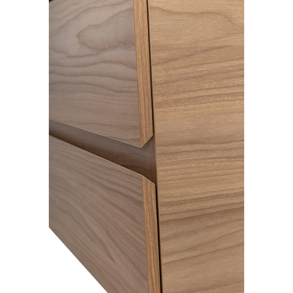 Тумба подвесная со столешницей Cezares MOLVENO 46-100-2C-SO-NC 100 см, Noce Chiaro/Marmo Nero Opaco - фото 10