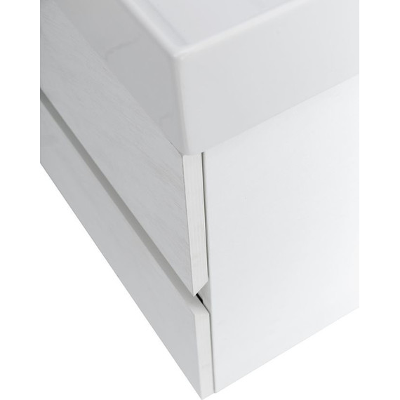 Тумба подвесная с раковиной Cezares MOLVENO 46-120-2C-SO-2-BG 120 см (раковина CZR-MIL-120-2-LVB), Bianco Ghiaccio - фото 10