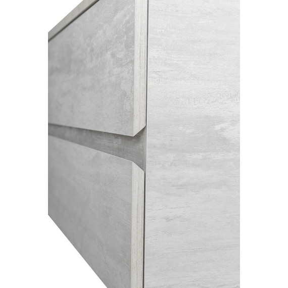 Тумба подвесная со столешницей Cezares MOLVENO 46-80-2C-SO-LB 80 см, Legno Bianco/Marmo Crema Opaco - фото 9