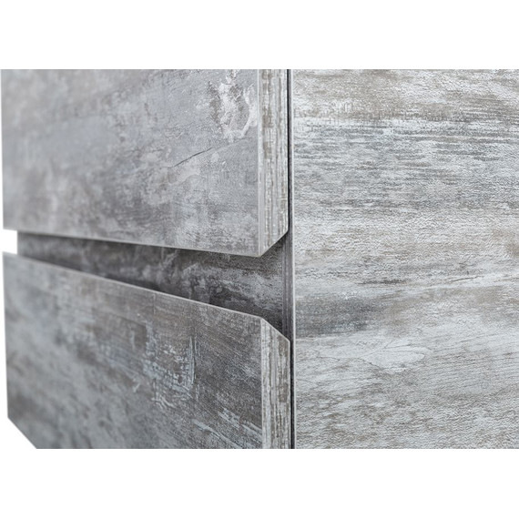 Тумба подвесная со столешницей Cezares MOLVENO 46-80-2C-SO-LG 80 см, Legno Grigio/Marmo Grigio Lucido - фото 9