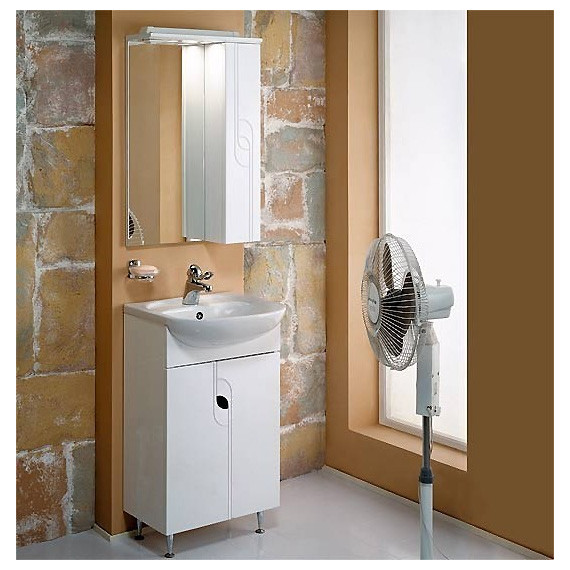 Тумба напольная с раковиной Акватон Панда 50 см 1A0537K0PD010, белый - фото 5