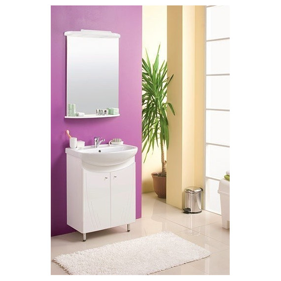 Зеркало с полкой Акватон Минима 65 см 1A000502MN010 - фото 5