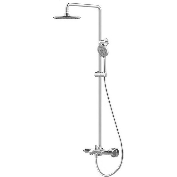 Душевая стойка с термостатом BRAVAT WATERFALL SS F639114C-A5-RUS - фото, картинка 3 Душевая стойка с термостатом BRAVAT WATERFALL SS F639114C-A5-RUS - фото 3