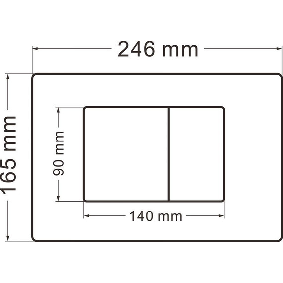 Кнопка смыва Abber AC0120MMG, золото матовое - фото 2