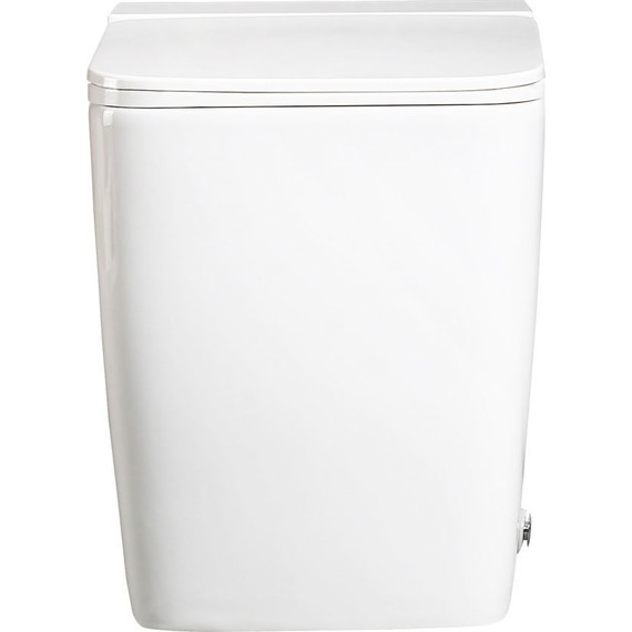 Унитаз приставной безободковый импульсный Abber Rechteck AC1212P с крышкой микролифт (выпуск вертикальный) - фото 4