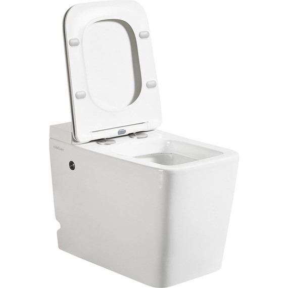 Унитаз приставной безободковый импульсный Abber Rechteck AC1212P с крышкой микролифт (выпуск вертикальный) - фото 6