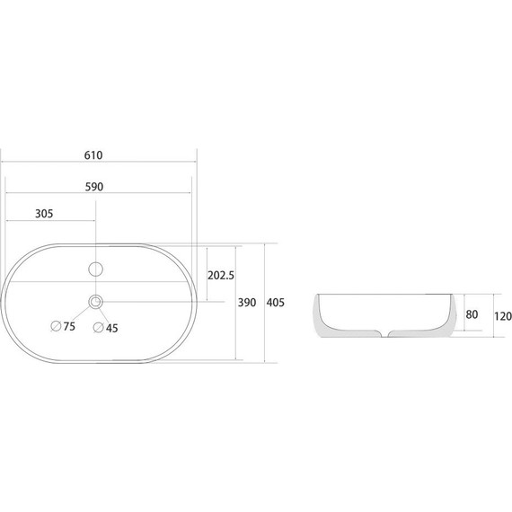 Раковина-чаша Abber Bequem 61 см AC2113 - фото 4