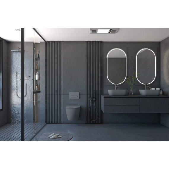 Унитаз подвесной безободковый Abber Bequem AC1101MG с крышкой микролифт, серый матовый, Цвет производителя: серый - фото, картинка 8 Унитаз подвесной безободковый Abber Bequem AC1101MG с крышкой микролифт, серый матовый, Цвет производителя: серый - фото 8