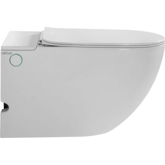 Унитаз подвесной безободковый импульсный Abber Bequem AC1105P с крышкой микролифт - фото, картинка 7 Унитаз подвесной безободковый импульсный Abber Bequem AC1105P с крышкой микролифт - фото 7