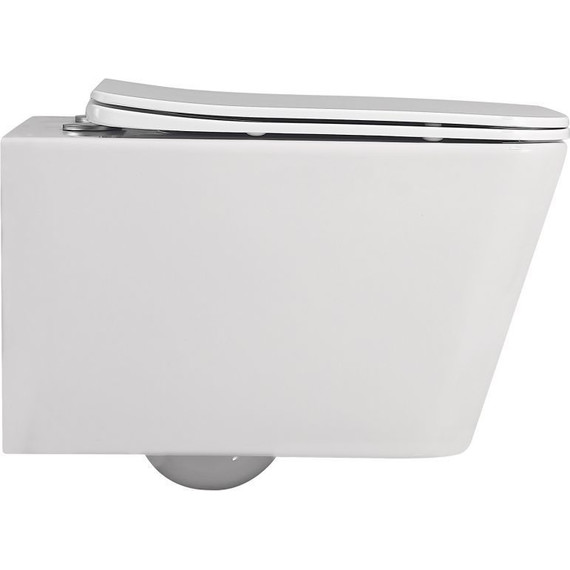 Унитаз подвесной безободковый Abber Rechteck AC1201 с крышкой микролифт - фото 2