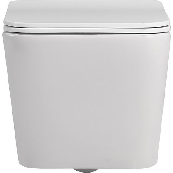 Унитаз подвесной безободковый Abber Rechteck AC1201 с крышкой микролифт - фото 3