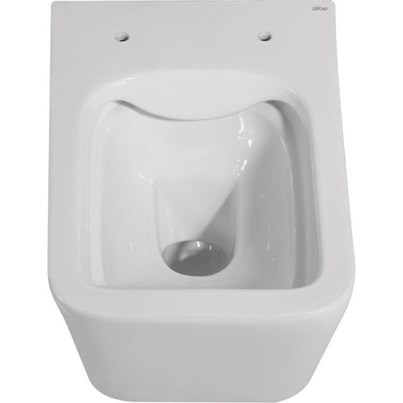 Унитаз подвесной безободковый Abber Rechteck AC1201 с крышкой микролифт - фото 6