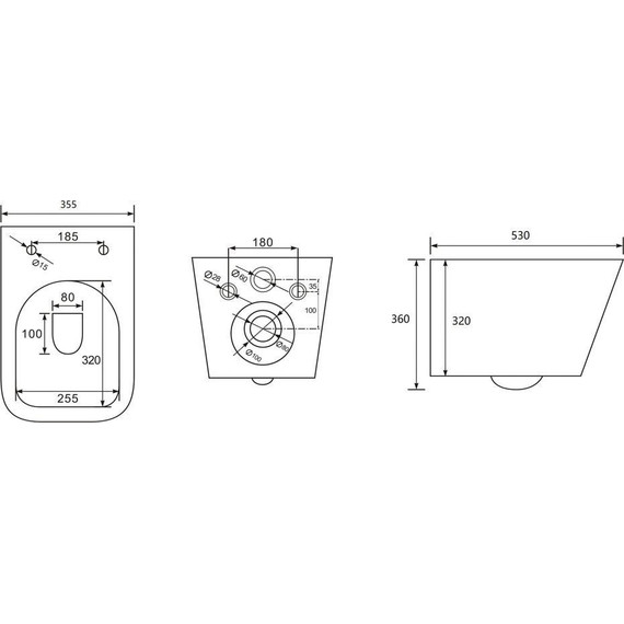 Унитаз подвесной безободковый Abber Rechteck AC1201 с крышкой микролифт - фото 8