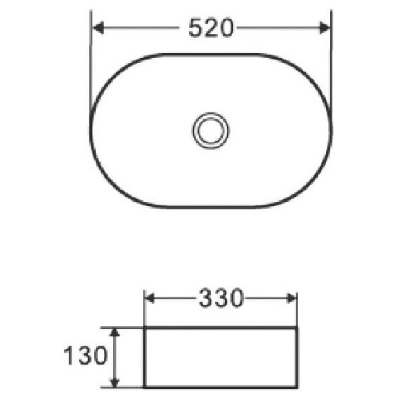 Раковина-чаша Azario 52 см AZ-1048 - фото, картинка 3 Раковина-чаша Azario 52 см AZ-1048 - фото 3