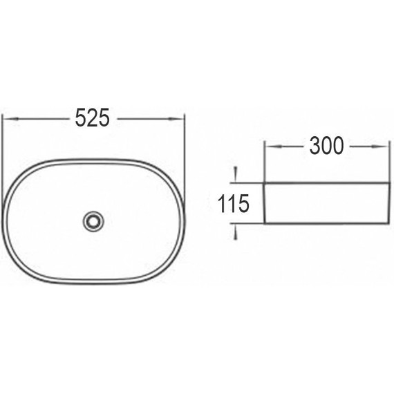 Раковина-чаша Azario 52 см AZ-1048 SP - фото, картинка 3 Раковина-чаша Azario 52 см AZ-1048 SP - фото 3