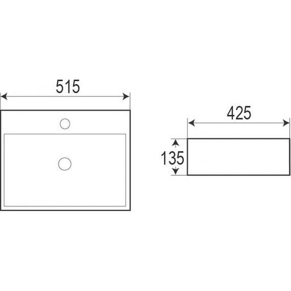 Раковина-чаша Azario 51 см AZ-2173-S SP - фото 3