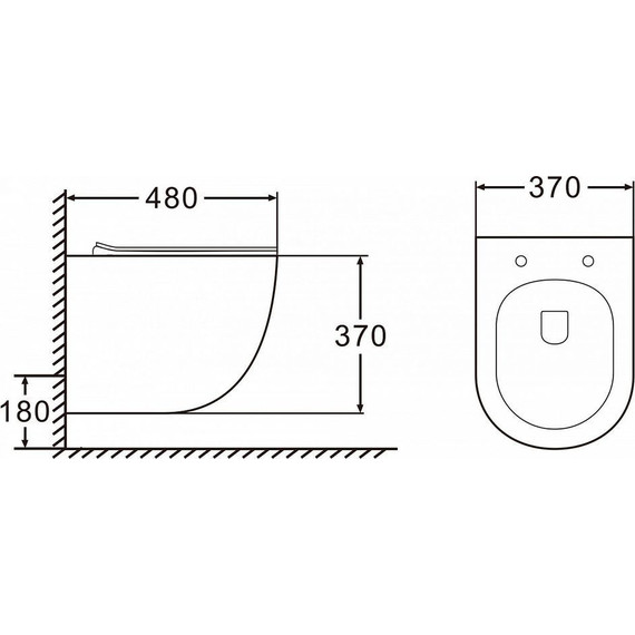 Унитаз подвесной безободковый Azario Morano AZ-450W с крышкой микролифт - фото 3