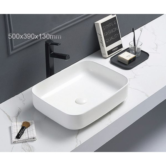 Раковина-чаша Azario 50 см AZ-78109-MW, белый матовый - фото, картинка 2 Раковина-чаша Azario 50 см AZ-78109-MW, белый матовый - фото 2