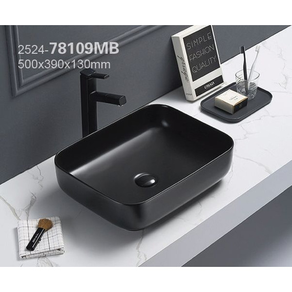 Раковина-чаша Azario 50 см AZ-78109MB, черный матовый - фото 2