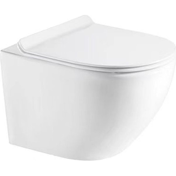 Инсталляция с подвесным безободковым унитазом Azario Gloria AZ-8010-1000+AZ-8200-0012+AZ-2003, Цвет производителя: белый - фото, картинка 4 Инсталляция с подвесным безободковым унитазом Azario Gloria AZ-8010-1000+AZ-8200-0012+AZ-2003, Цвет производителя: белый - фото 4