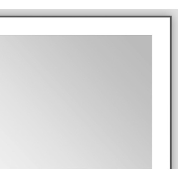 Зеркало Azario 100 см AZ-Z-059WHCS, черный - фото 4