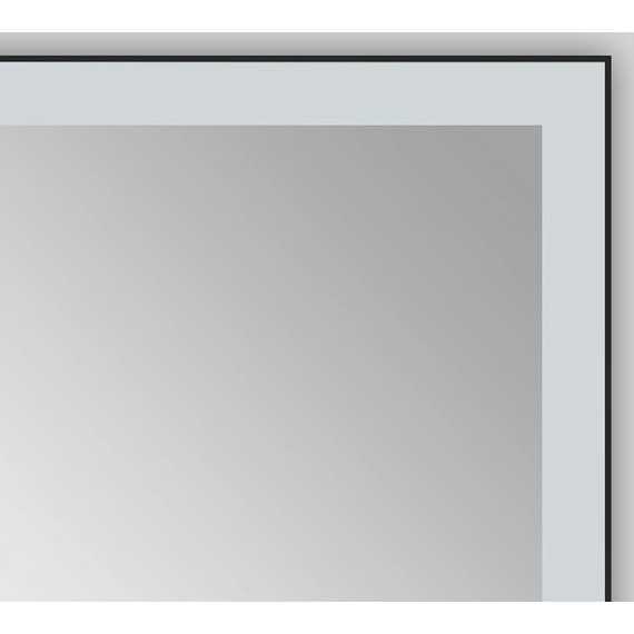 Зеркало Azario 100 см AZ-Z-059WHCS, черный - фото 5