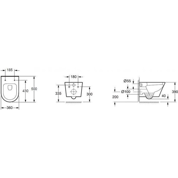 Инсталляция с подвесным безободковым унитазом BelBagno Tre BB8001CHR/SC/BB002-80/BB005-PR-CHROME - фото 7