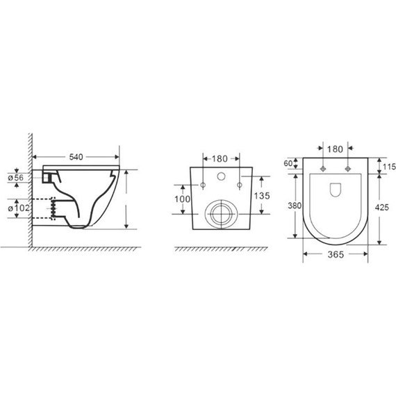 Унитаз подвесной безободковый Azario Navio AZ-0074 с крышкой микролифт - фото 3