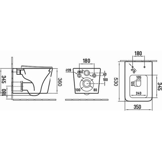 Инсталляция с подвесным безободковым унитазом Azario Nova AZ-8010-1000+AZ-8200-0011+AZ-2216 SP - фото 9