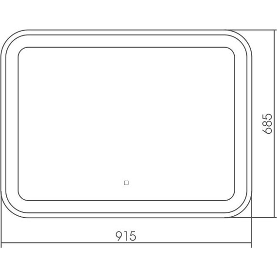 Зеркало Azario Аллюр 91 см LED-00002531 - фото 4