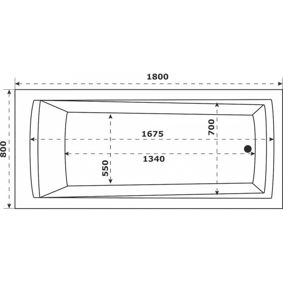 Ванна акриловая Azario Бали 180x80 см БАВ0105, Размер - мм: 1800х800 - фото, картинка 5 Ванна акриловая Azario Бали 180x80 см БАВ0105, Размер - мм: 1800х800 - фото 5