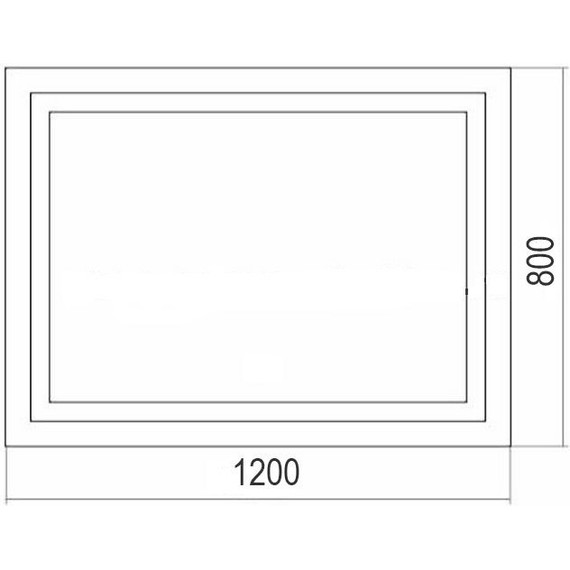 Зеркало Azario Ливия-2 120 см ФР-00001767 - фото 4